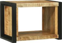 vidaXL Wandkubus met opslag Bruin 55 x 35 x 40 cm Massief Mango Hout