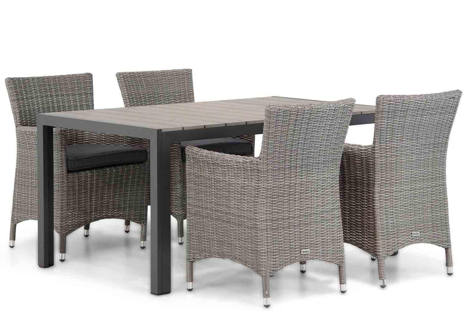 Garden Collections Dublin/Young 155cm dining tuinset 5-delig