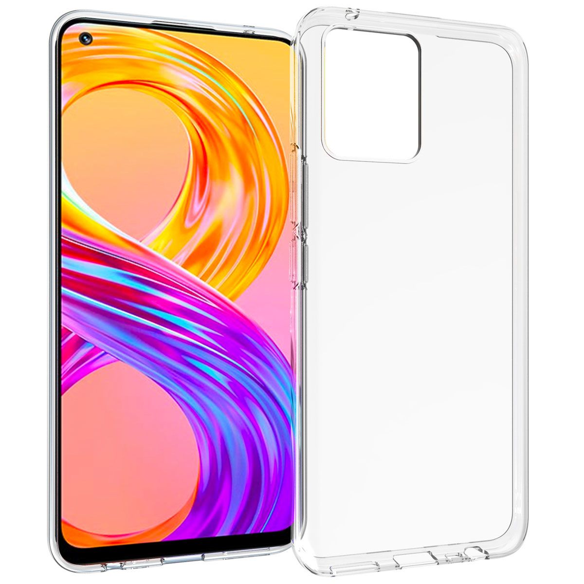 Accezz Clear Backcover Realme 8 / 8 Pro - Transparent TPU Case