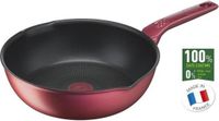 Tefal Protech Diepe Koekenpan 26 cm - Rood