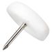 Adsamm PG-N-WH-22-100 PG-N-WH-22 100 x kunststof glijders met spijker, wit, Ø 22 mm