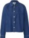 comma Blouse Vrouwen Blauw Katoen Lange Mouw Regular Fit Casual Klassieke kraag