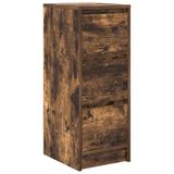 vidaXL Dressoir, gerookt eikenfineer, 29,5 x 34 x 76 cm, houtvezelplaat
