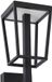 Lucande Wandlamp buiten - 1 licht - Metaal, kunststof (PC) - H: 35.5 cm - zwart, wit