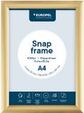 Europel Kliklijst – Posterlijst – A4 – 21 x 29,7 cm – 25mm – Aluminium – Goud