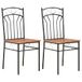 vidaXL Eetkamerstoelen 2 st mdf bruin
