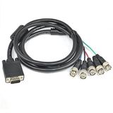 PremiumCord VGA - 5X BNC 2 m, M/M, verbindingskabel VGA 15p, zwart