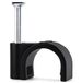 Allteq Kabelclip - Spijkerclip - Kabelklem - Kabelhouder - 7 mm - 100 stuks - Zwart