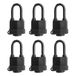 SafiSwords Waterdichte hangsloten met gelijksluitend voor buitengebruik, bedekt zwaar gelamineerd stalen slot, 1-9/16 inch, breed, lang hangslot, 6 stuks