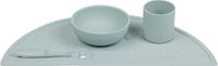Nattou SILICONE Serviesset Voor Kinderen - 4 Stuks - Groen Patroon
