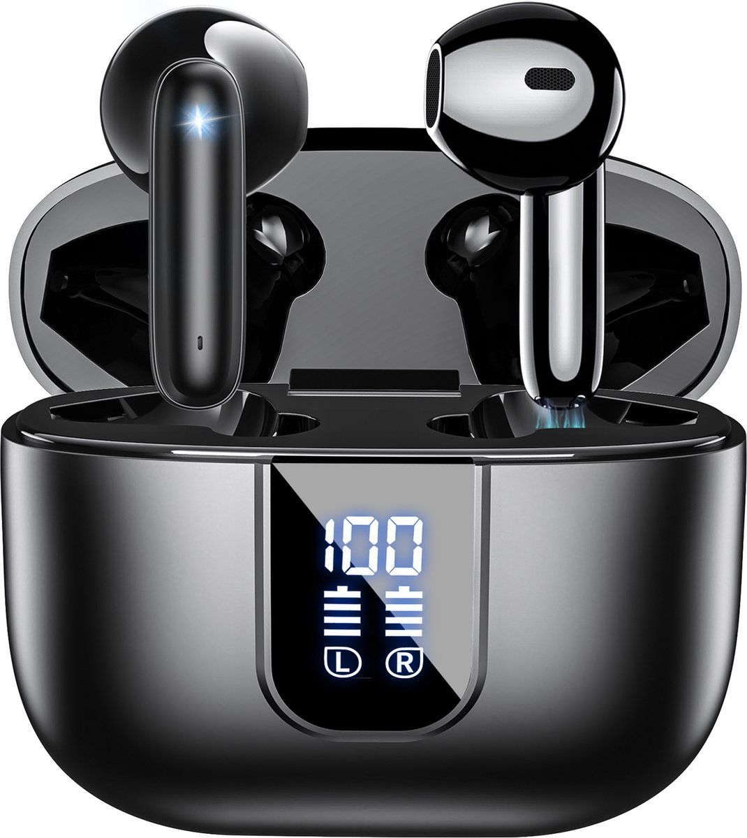 Siltcon SoundWave Pro 2 - Draadloze Oordopjes - Bluetooth 5.4 - Noise Cancelling - Zwart