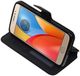 Best Cases .nl Zwart Motorola Moto E4 TPU wallet case booktype hoesje HM Book
