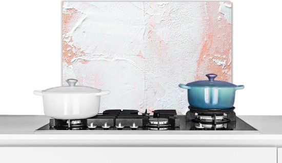 KitchenYeah Spatscherm keuken 70x50 cm - Abstract - Aluminium