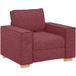 Canapé Fauteuil Rouge Vin 100x78x84 Cm Tissu