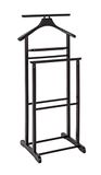 HAKU Kamerhuisje, multifunctionele valet, tabak, massief hout - afmetingen: B 47 x H 102 x D 36 cm, stijl: traditioneel