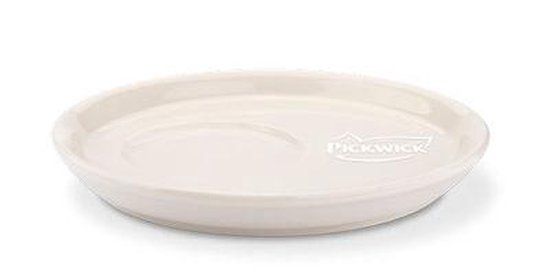 Pickwick Slow Tea schotel - 6 stuks - Wit porselein