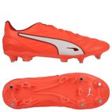 PUMA King Pro SG Unlimited - Rouge éclatant/Blanc/Red Fire - Terrain gras (SG), pointure 40½