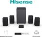 Hisense HT Saturn – Soundbar met draadloze subwoofer en draadloze surround speakers - 4.1.2 kanalen – 720W – Dolby Atmos