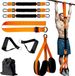 Memory Online Limited B.V. Bandes de résistance - Set de 8 pièces - Poids/taille réglable de 225 lb - Bande de résistance lourde/moyenne/légère - Élastique de fitness - Bandes élastiques de sport - avec repose-pieds en tissu/support de genou - entraînement de gym à domicile - bande de musculation - Housse de transport incluse