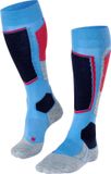 FALKE SK2 Wool warm dik wol functioneel materiaal skisokken dames blauw - maat 39-40