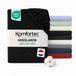 Komfortec Jersey Stretch Hoeslaken 90x200 cm - Zwart