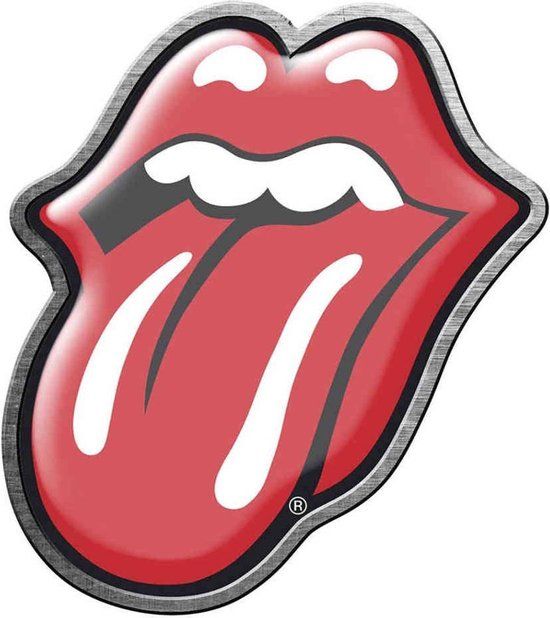 THE ROLLING STONES Speld - Tongue unisex speld - Rood