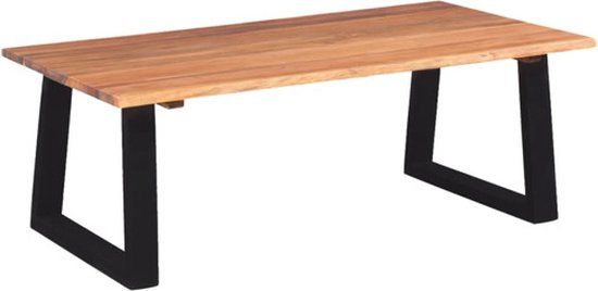 vidaXL Salontafel massief acaciahout 110x60x40 cm