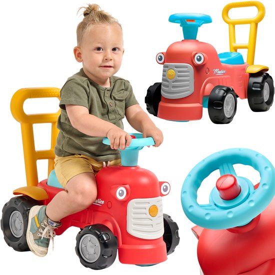 Top1Toys Falk Loopfiguur tractor Maurice rood