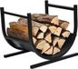 COAST™ Rek voor brandhout U-Vormig - 43 x 37 x 39,5 cm - noir
