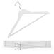 Blumtal Hangers Bois - Set de 20 Cintres - Antidérapant - Avec encoches - Blanc