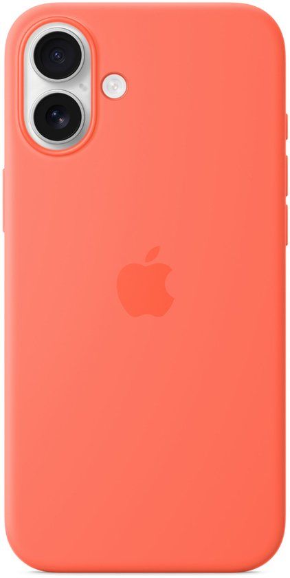 Apple Silicone Backcover MagSafe voor de Apple iPhone 16 Plus - Tangerine Orange