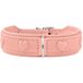 HUNTER hondenhalsband SOHO X LOVE, lichtroze, rundleer, zacht & soepel, gevoerd & vachtvriendelijk, ingestikte harten, licht, voor kleine honden & pups, Made in Germany, Maat: 42