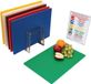 Hygiplas LDPE Snijplanken Set Met Rek 450x300x10mm (Set Van 6)