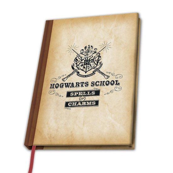 ABYSTYLE Harry Potter Notebook A5 - Hogwarts School - Multi color