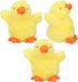 Pia Soft Toys Pluche kuiken of kleine kippen knuffeldier - 3x - geel - 12 cm - Pasen thema