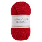 Utopia Crafts Viltwol 100% virgin wol 50g (Cherry Red)