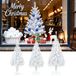 TANYEAR Kerstboom, kunstmatige dennenboom, 120 cm, wit