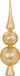 Inge-glas Inge Christmas piek - goud - glas - 31 cm - gedecoreerd - kerstboom topper - kerstversiering - kerstboomversiering