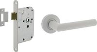 Intersteel Deurbeslag set loopslot wit met deurkruk Bastian wit