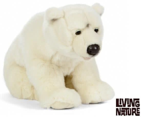 Living Nature IJsbeer knuffel Groot - 60 cm