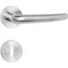Hermat béquille BASIC 08 en acier inox, BB - Porte de chambre inox mat