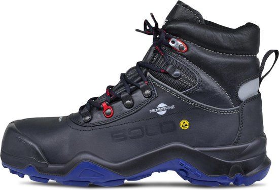 HKS Schoen Delta 1 Dry WTP Hoog S3 ESD - Zwart/Blauw - 46