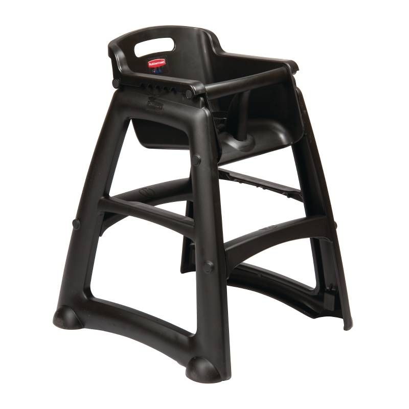 Rubbermaid Sturdy Chair Kinderstoel Zwart + Blad