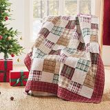 Greenland Home Oxford 100% katoen plaid deken, rood