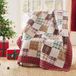 Greenland Home Oxford 100% katoen plaid deken, rood