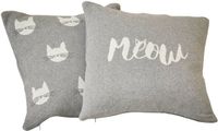 LOBERON Kussenhoes set van 2 Solviana grijs/crème