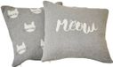 LOBERON Kussenhoes set van 2 Solviana grijs/crème