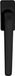 AXA Raamsluiting L - Poignée de fenêtre battante et oscillo-battante - 7x32 mm - Aluminium noir - F8 - Non verrouillable
