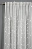 GARDINIA Doorschijnend Dolly Voile gordijn met verborgen tabs en plakband, naturel, 140 x 245 cm
