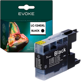 Evoke Compatible Ink for Brother LC-1240 Black 20ml 360 Pages